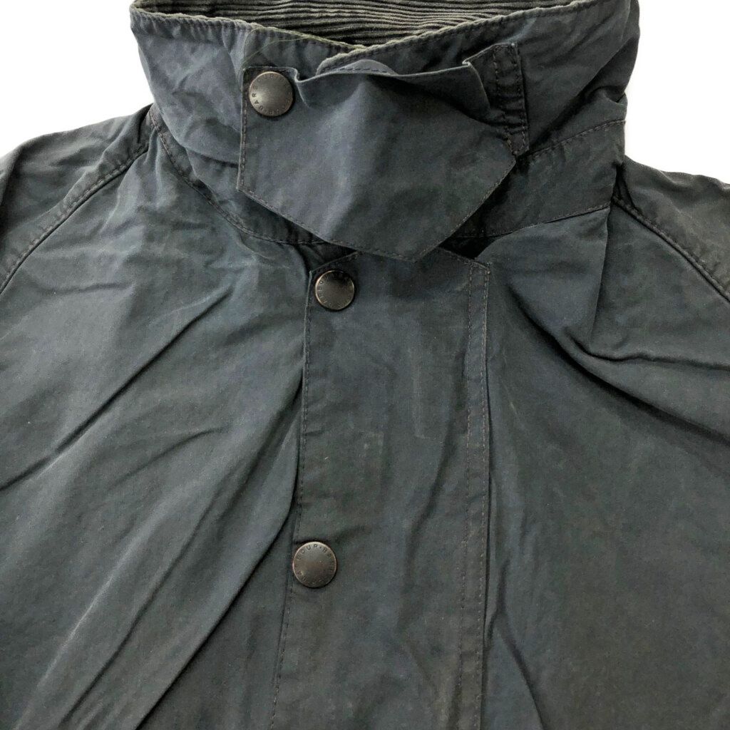 00年代 イングランド製 Barbour バブアー BEAUFORT ビューフォート オイルドジャケット ネイビー(メンズ C44/112CM)中古 古着 X1645 00年代 イングランド製 Barbour バブアー BEAUFORT ビューフォート