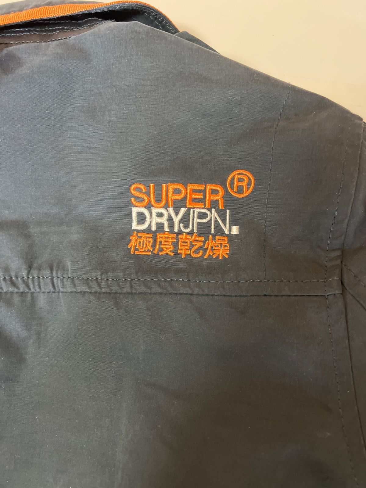 H3-41】◇ Superdry 極度乾燥（しなさい） Lサイズ ピーコート 紺色