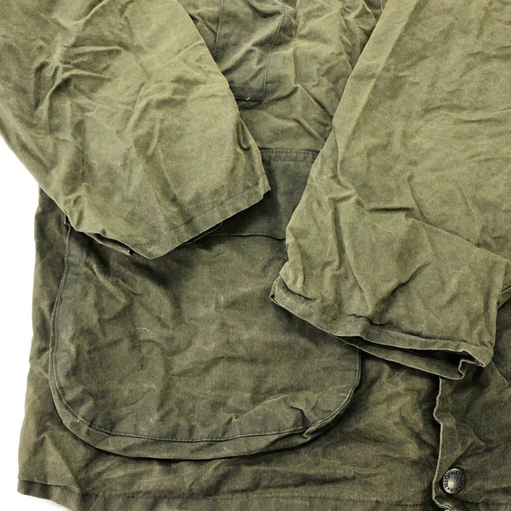 イギリス製 Mc Orvis マックオービス オイルドジャケット オリーブ(メンズ XL)中古 古着 X1647 イギリス製 Mc Orvis マックオービス オイルドジャケット オリーブ