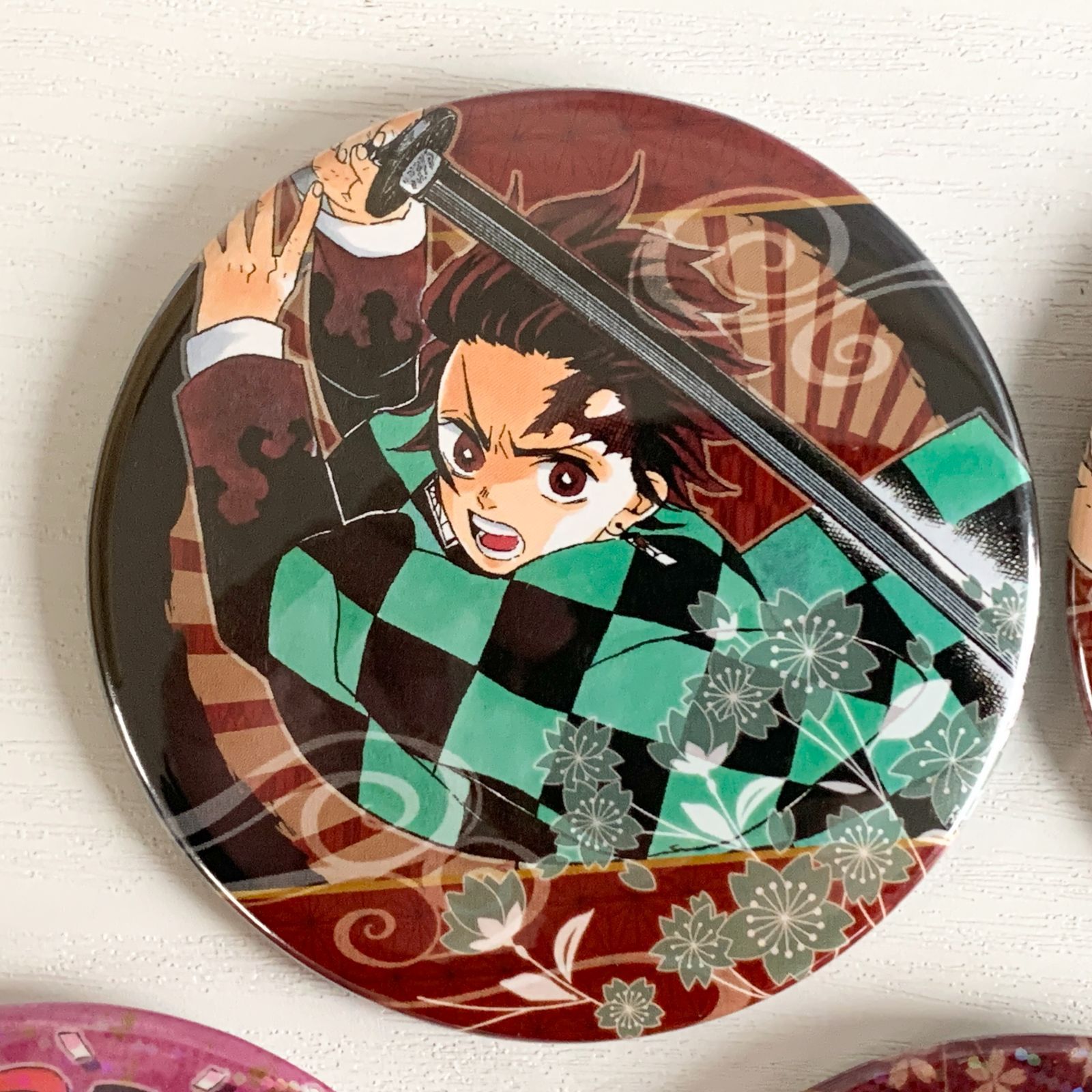 鬼滅の刃 コレクション缶バッジ 5種セット 竈門炭治郎 竈門禰豆子 栗花