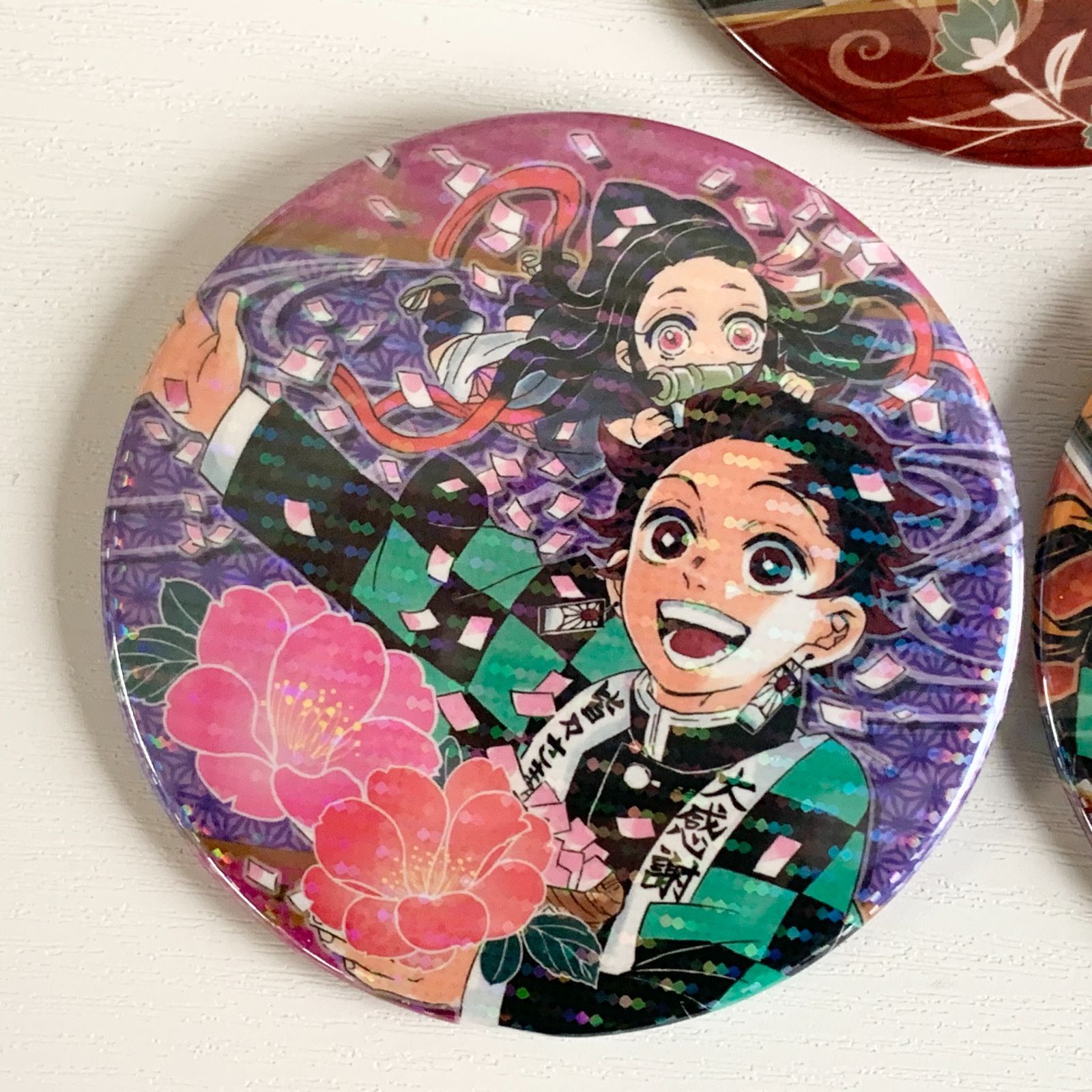 鬼滅の刃 コレクション缶バッジ 5種セット 竈門炭治郎 竈門禰豆子 栗花