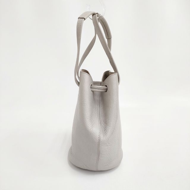 HIROFU プリマ レザー トートバッグ グレー レディース ヒロフ【中古