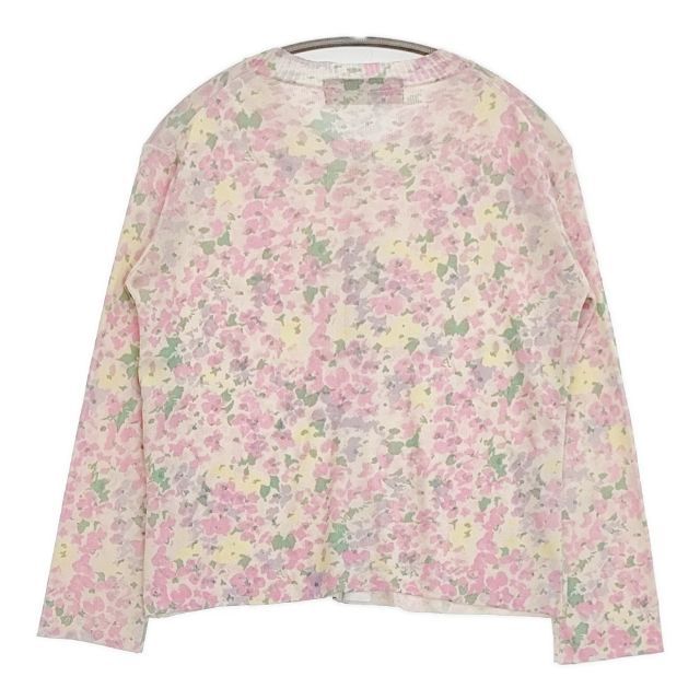 tricot COMME des GARCONS シルク 花柄 カーディガン AD2000 ピンク