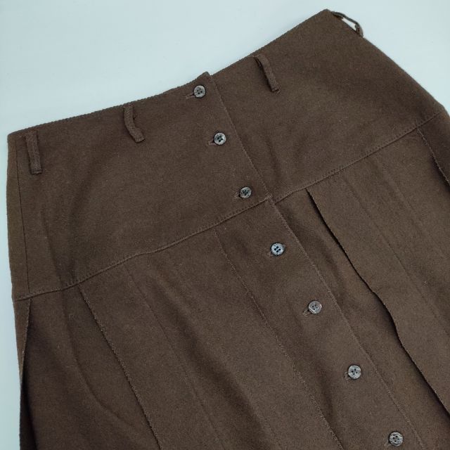 JURGEN LEHL 5CS0916 ウール ロング ロングスカート ブラウン