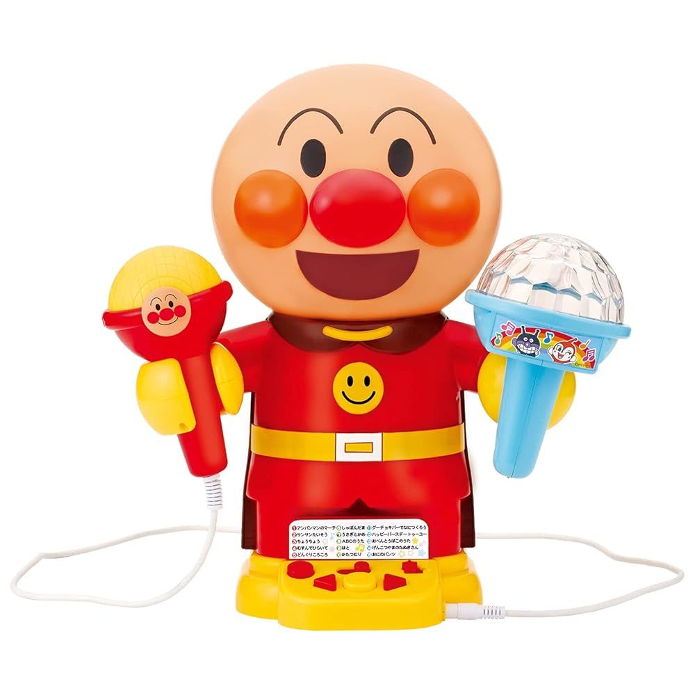 光る! まわる! カラフルライトできみはスター! おうちでアンパンマンカラオケ 日本おもちゃ大賞2025 共遊玩具部門 優秀賞 対象年齢 3歳以上