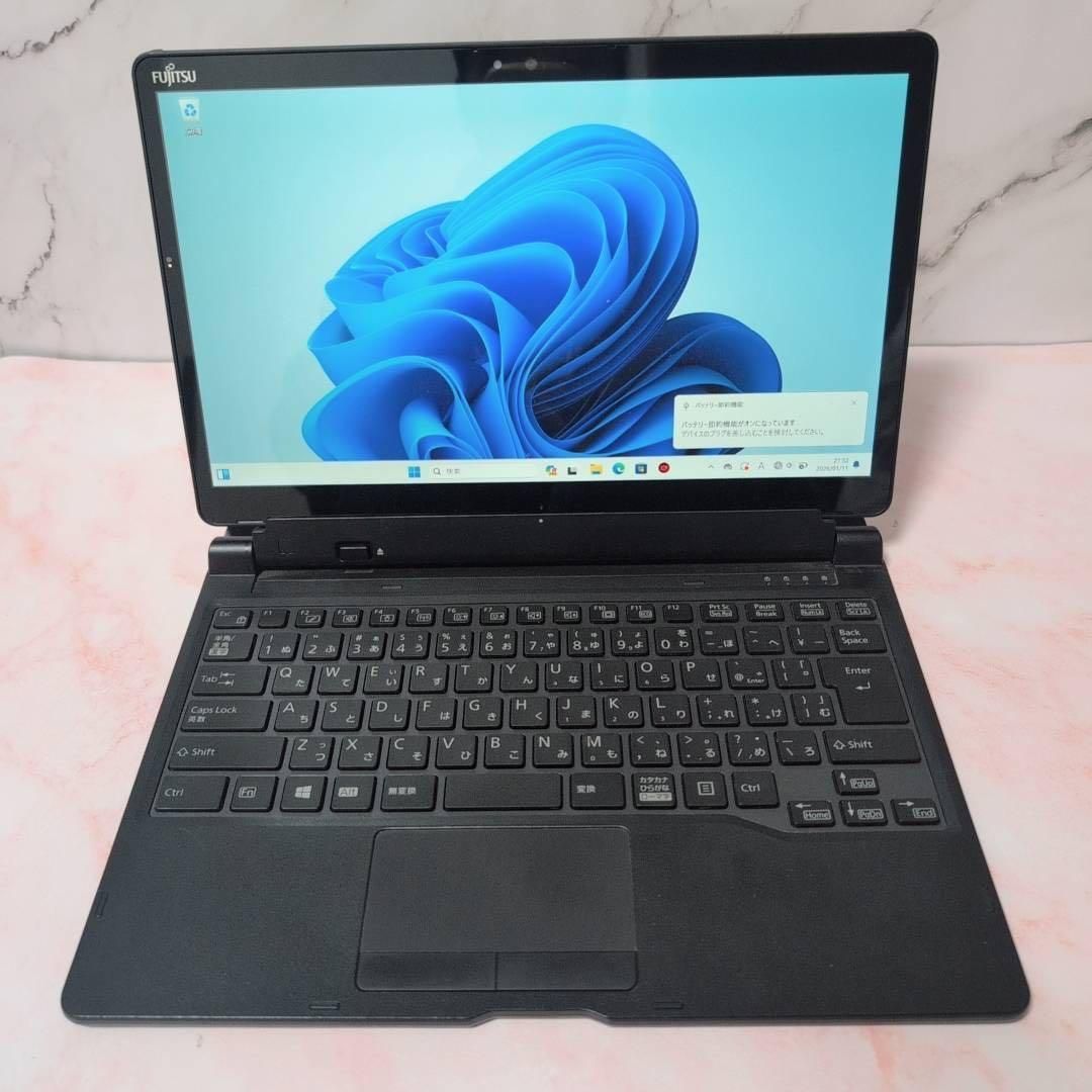 2in1☆タブレットPC Win11 第8世代 富士通 Q738/SB オフィス Office