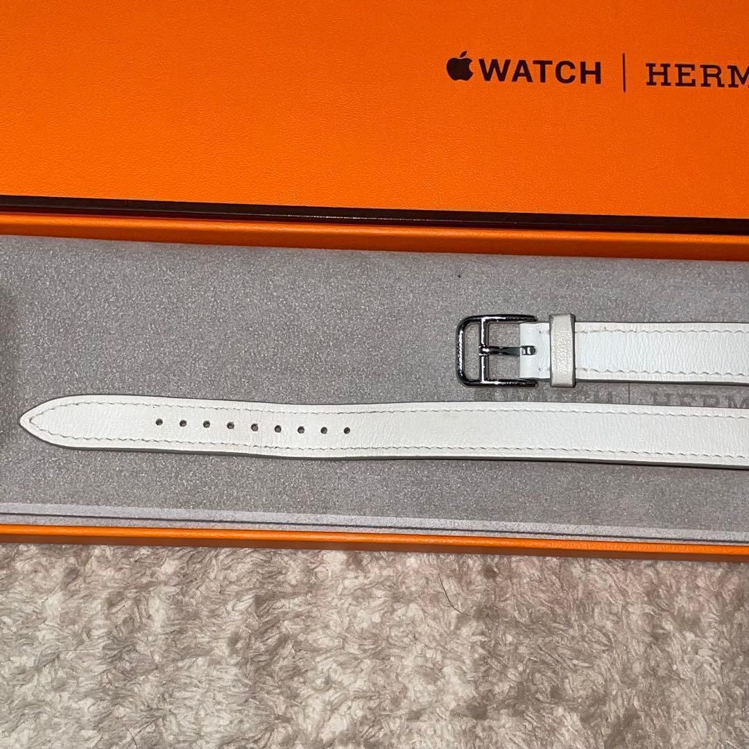 2567 Apple Watch エルメス ホワイト ドゥブルトゥール 二重 2567