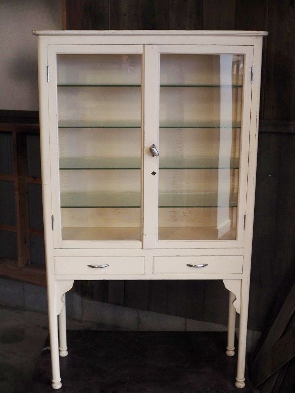 アンティークガラスケース ケビント 昭和前期 古録展 送料無料 中古