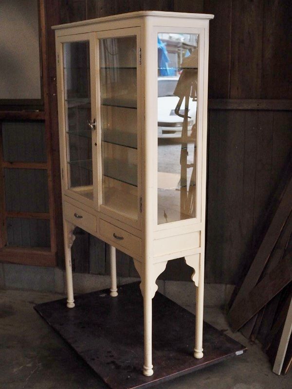 アンティークガラスケース ケビント 昭和前期 古録展 送料無料 中古