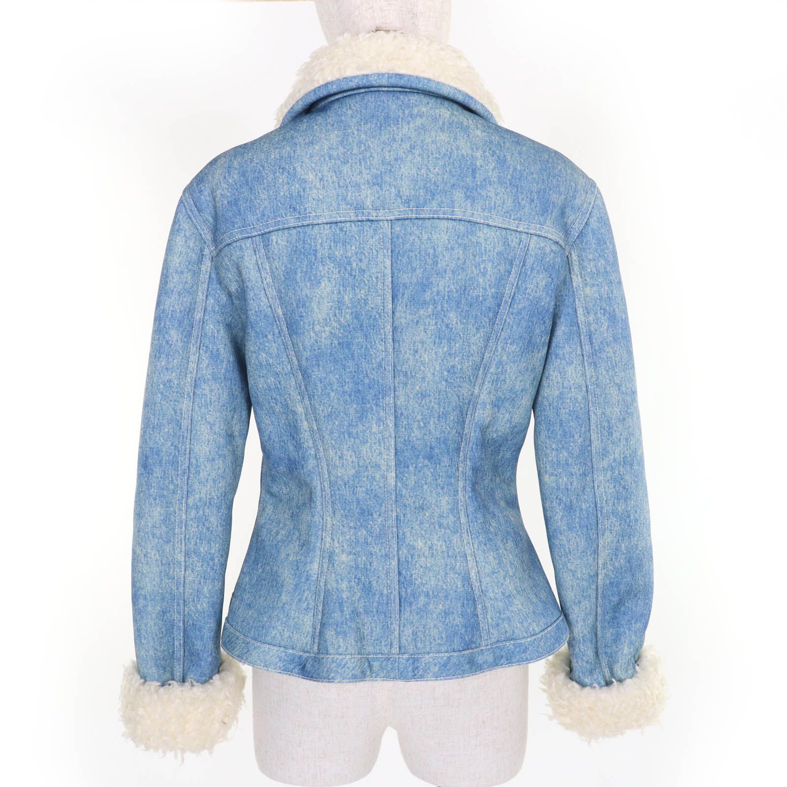 LOUIS 1円 美品 ヴィトン レディース デニム ジャケット 36 HI381 