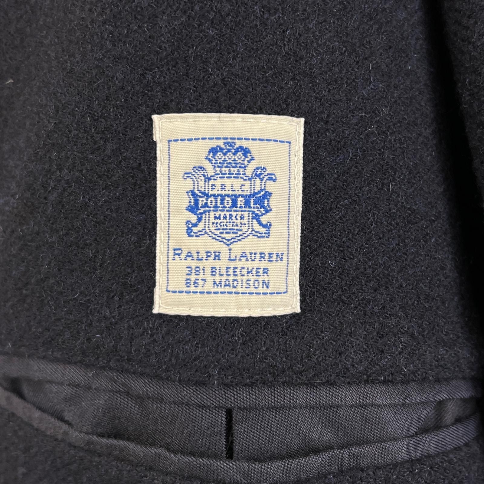 極美品△RALPH LAUREN ラルフローレン ウール100％ エンブレム ロゴ