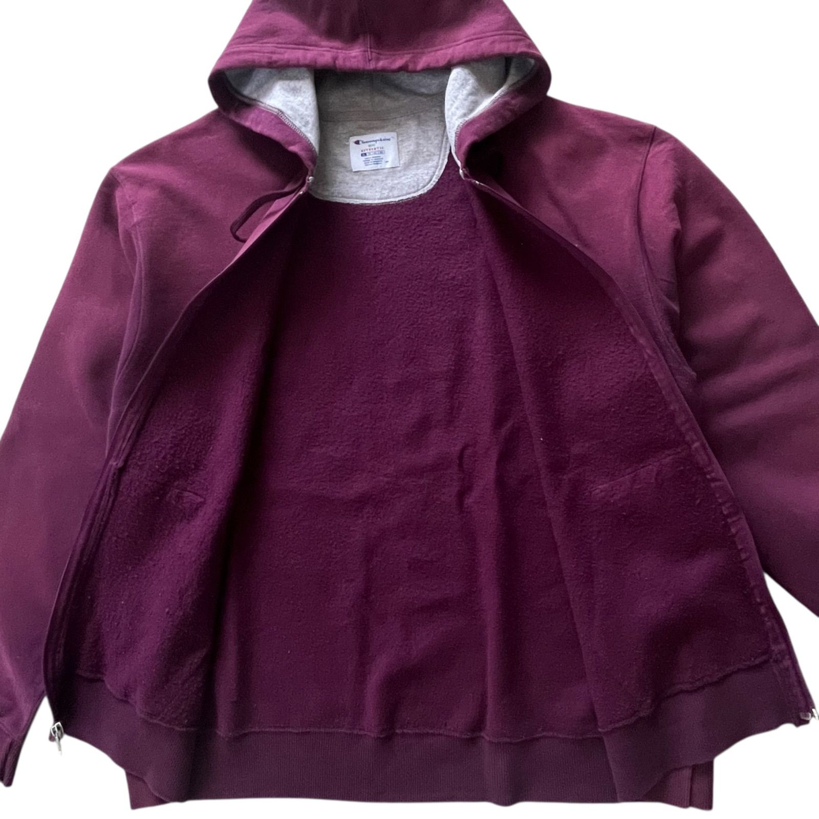 Champion ECO AUTHENTIC チャンピオン 無地 フルジップ スウェット 