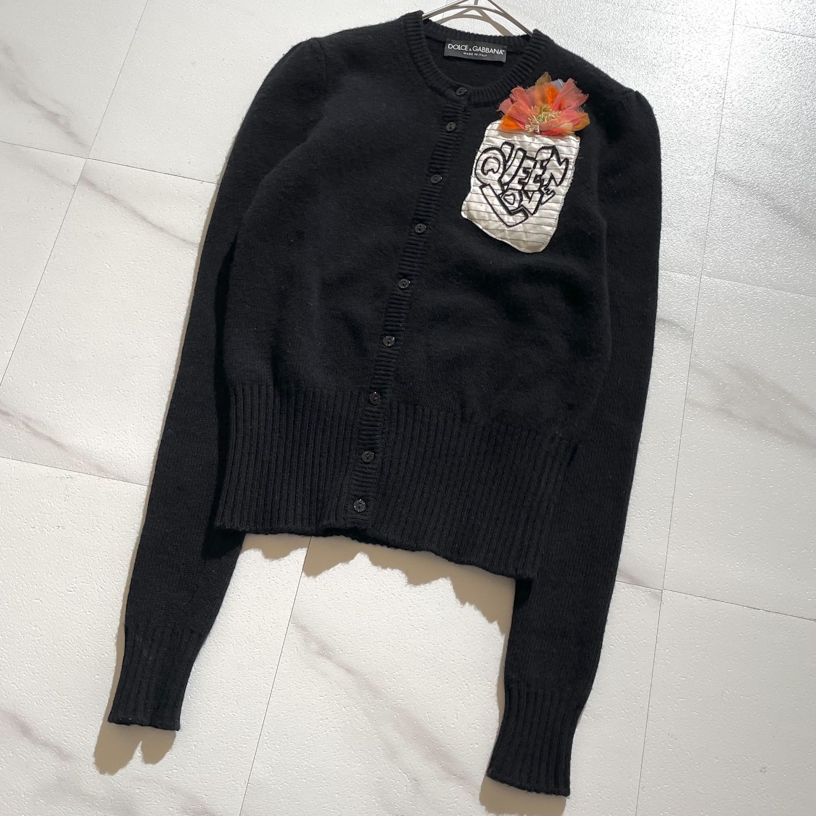 希少✨ドルチェアンドガッバーナ DOLCE＆GABBANA フラワー装飾ニット