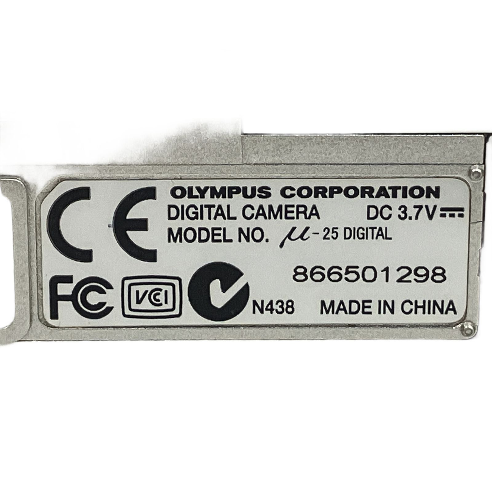 OLYMPUS オリンパス μ-25 DIGITAL ミュー25 デジタル 400万画素 防水