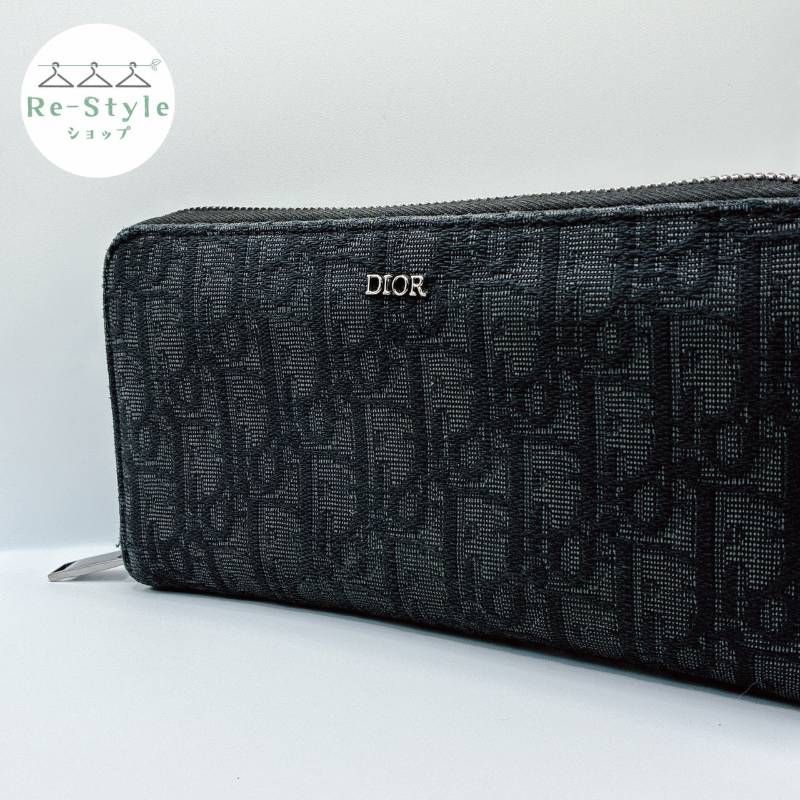 Dior ディオール ロングジップウォレット オブリーク ジャカード 現行