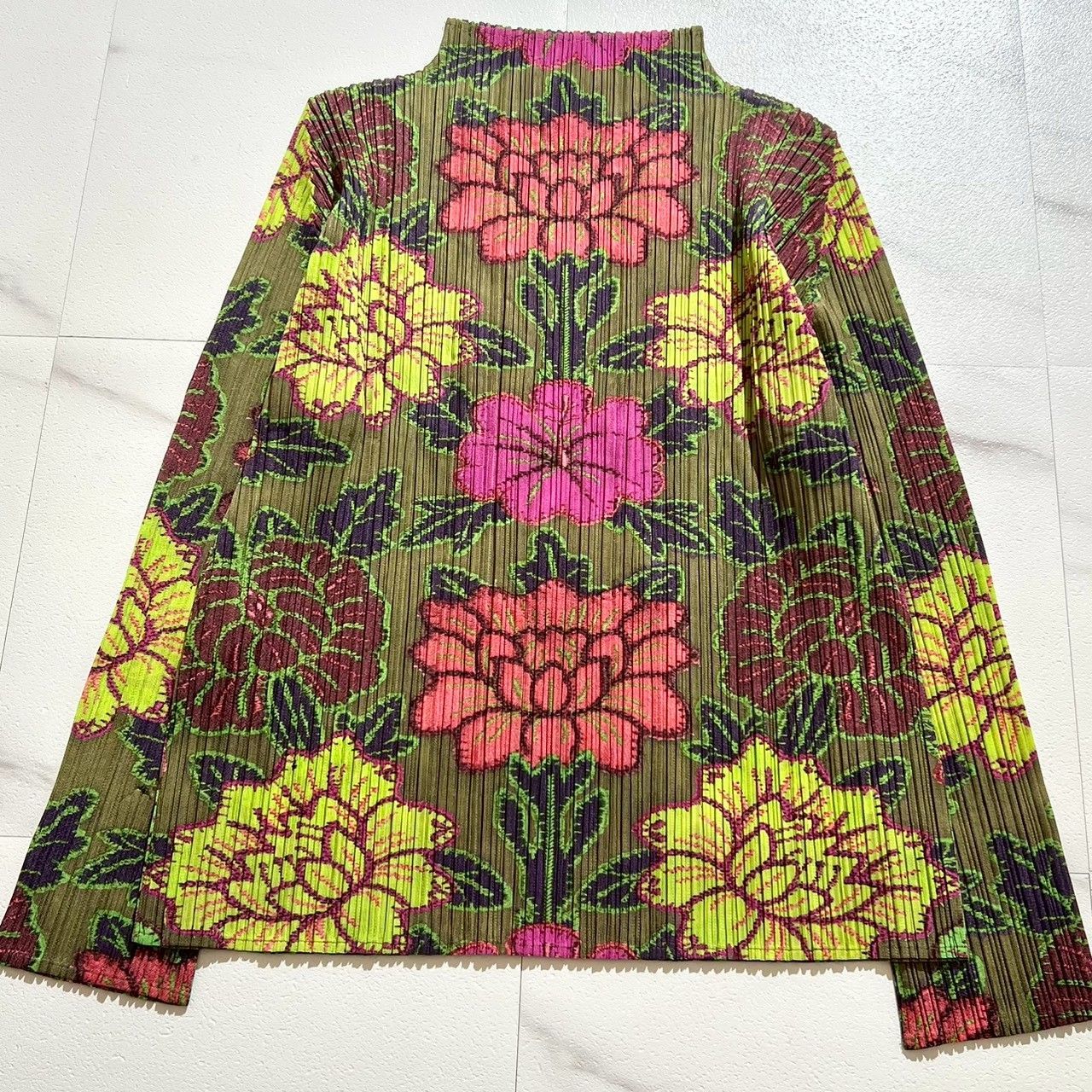 美品✨プリーツプリーズイッセイミヤケ PLEATS PLEASE ISSEY MIYAKE 花