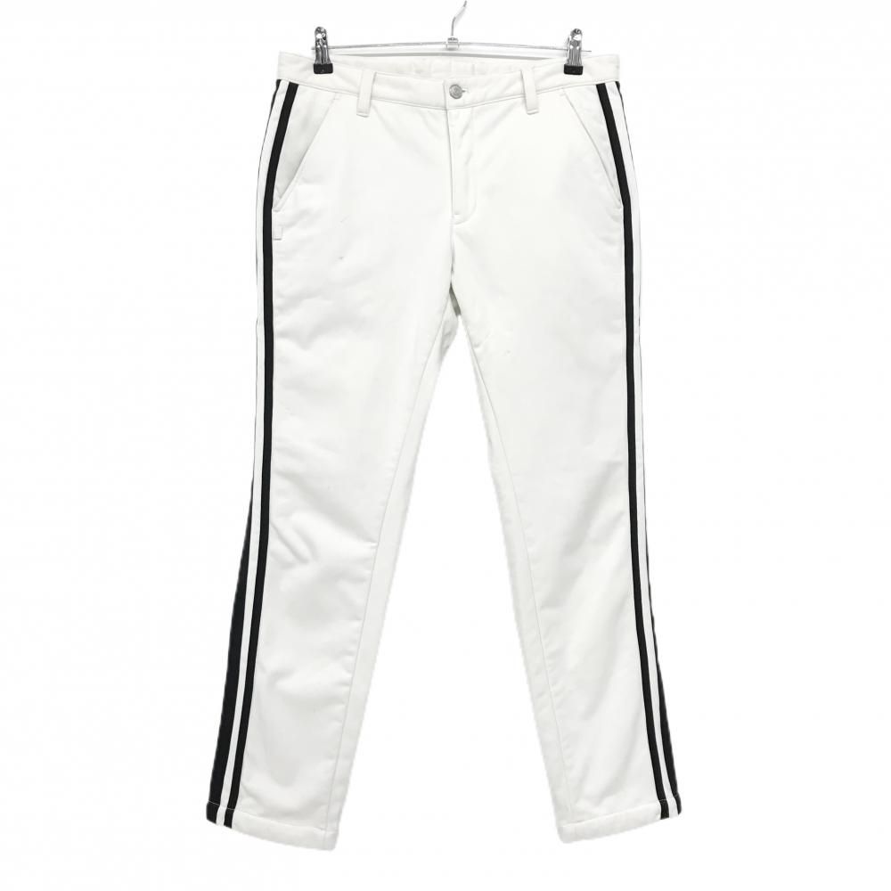新品未使用　ジャックバニー　裏起毛　メンズ5 ジャックバニー パンツ 白×黒 サイド2ライン 裏起毛 メンズ 5(L