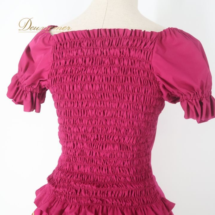 フラダンス 衣装 ツーピース セットアップ 上下セット パープル系