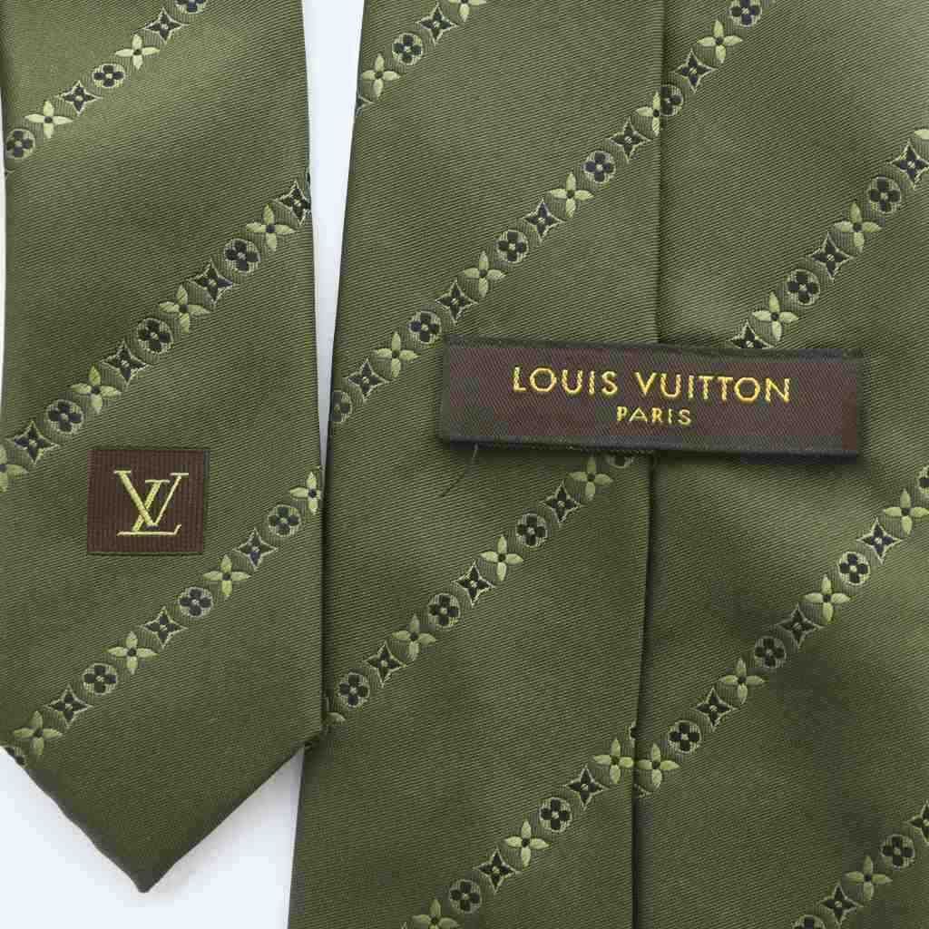 ルイヴィトン LOUIS VUITTON ネクタイ レギュラータイ 絹 シルク