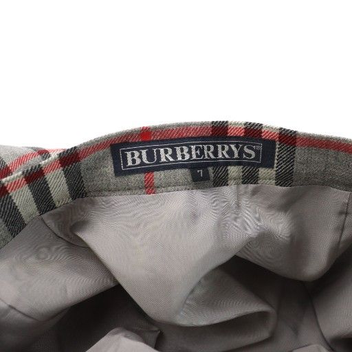 バーバリーズ Burberrys ロングスカート プリーツ ロゴ チェック柄