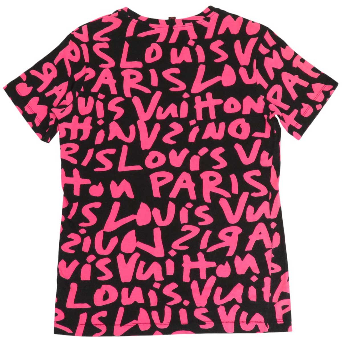 ルイヴィトン ロゴ グラフティ プリント ショートスリーブ Tシャツ