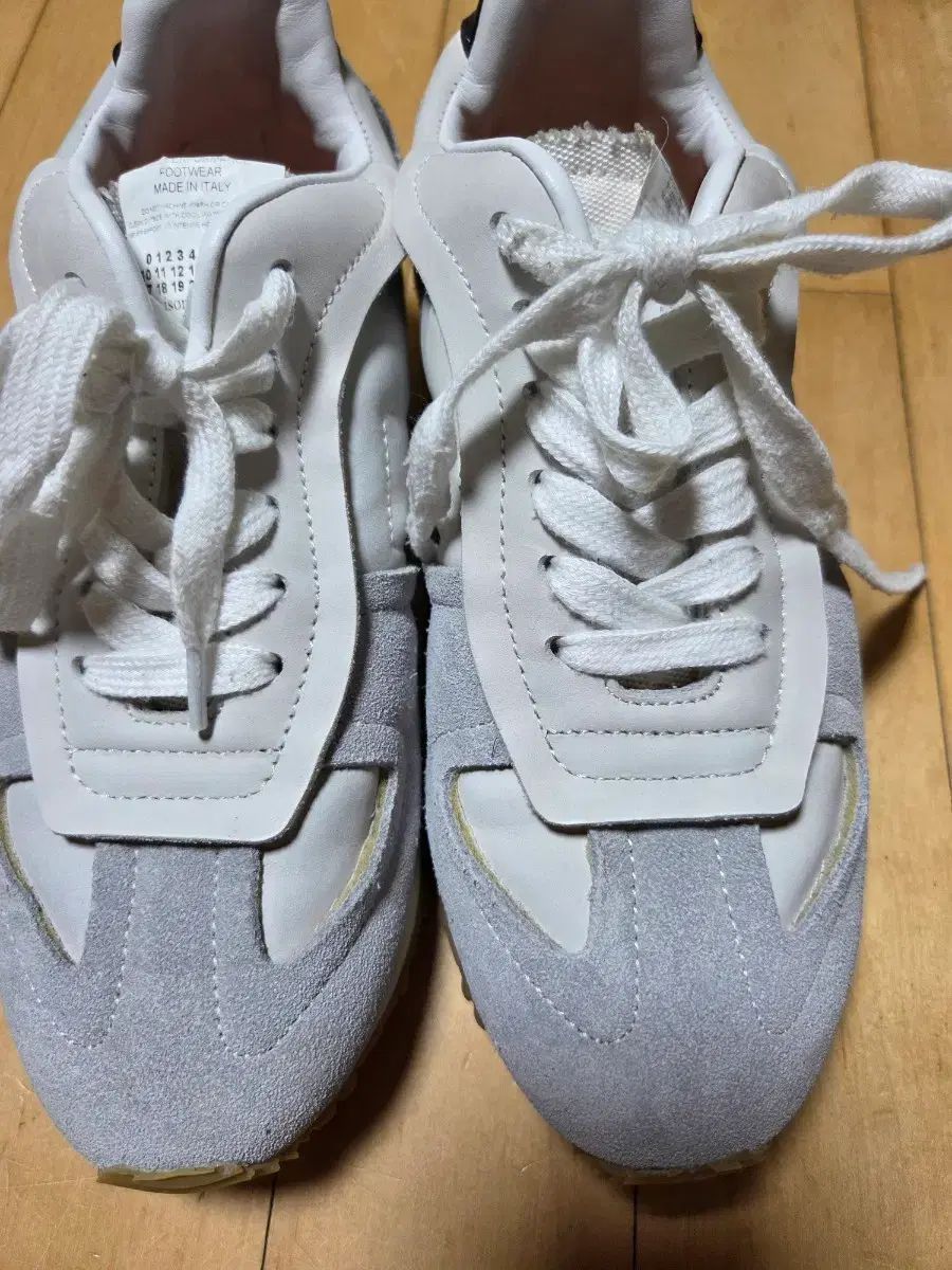 38 メゾンマルジェラ ドイツ軍 スニーカー ホワイトグレー レディース