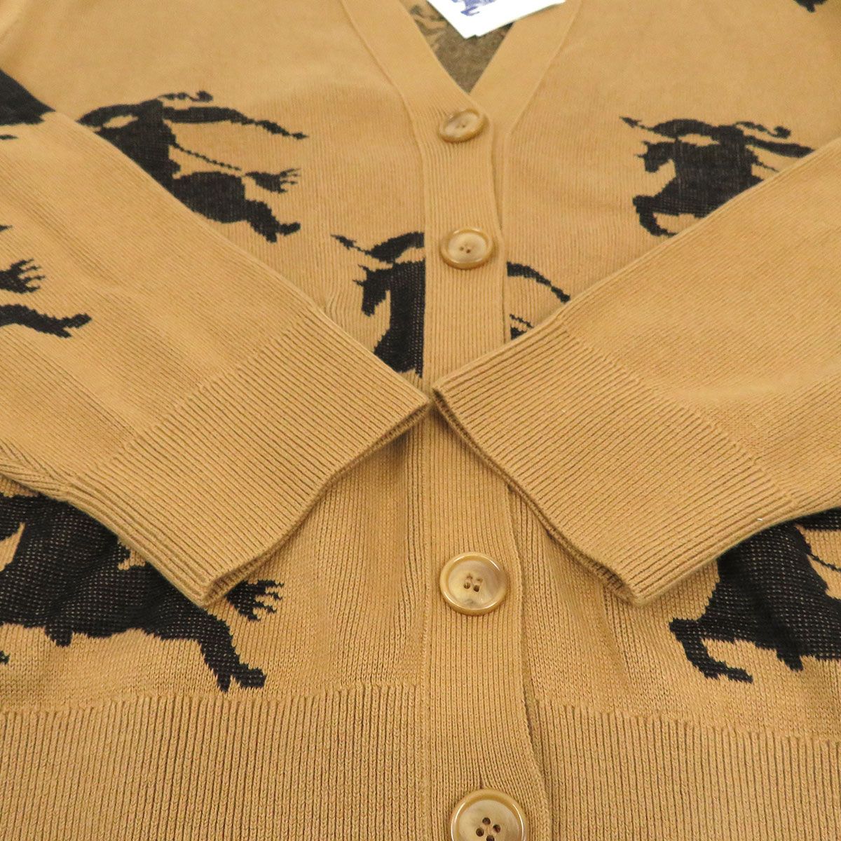 バーバリー EKD インターシャニット カーディガン 8070328 レディース  