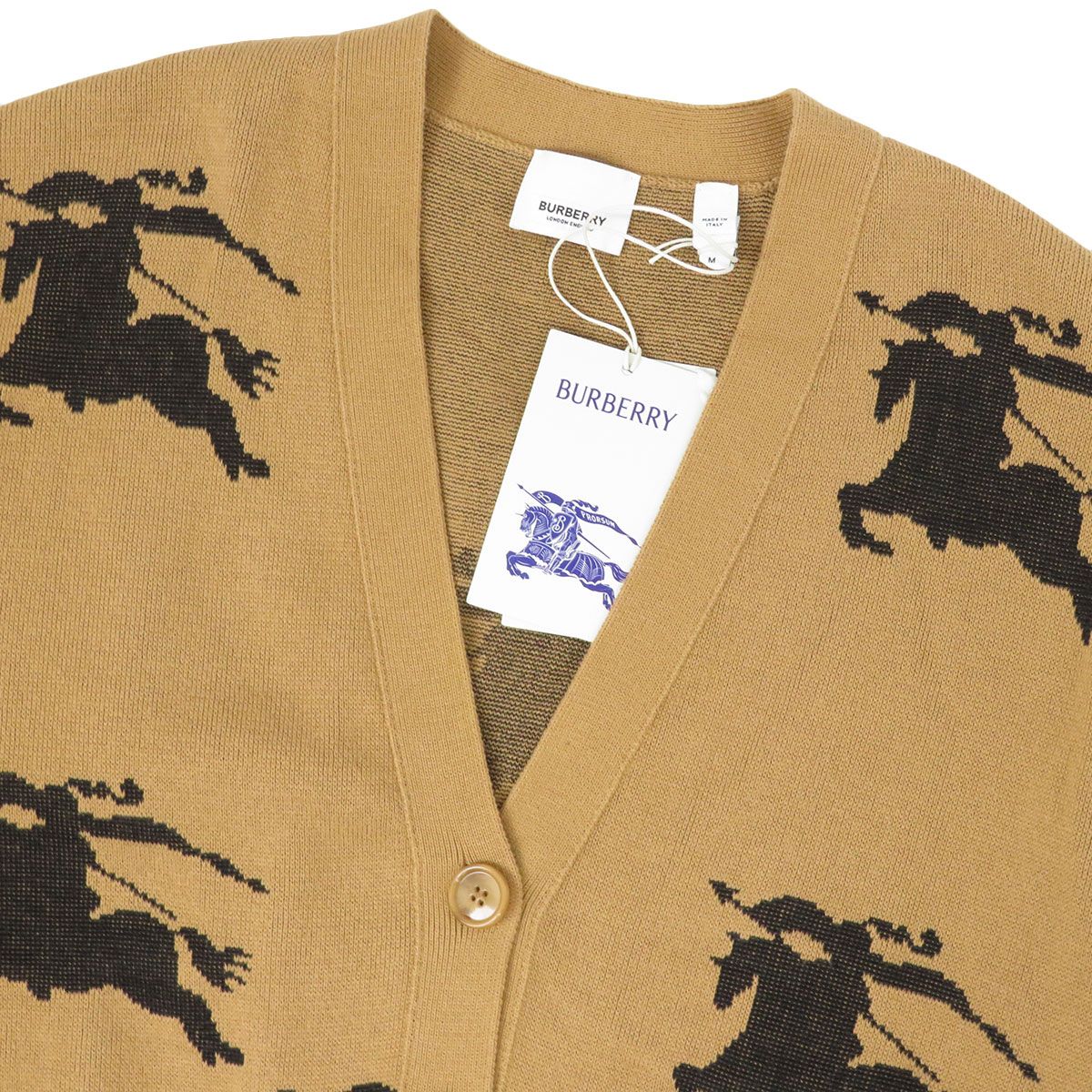 バーバリー EKD インターシャニット カーディガン 8070328 レディース  