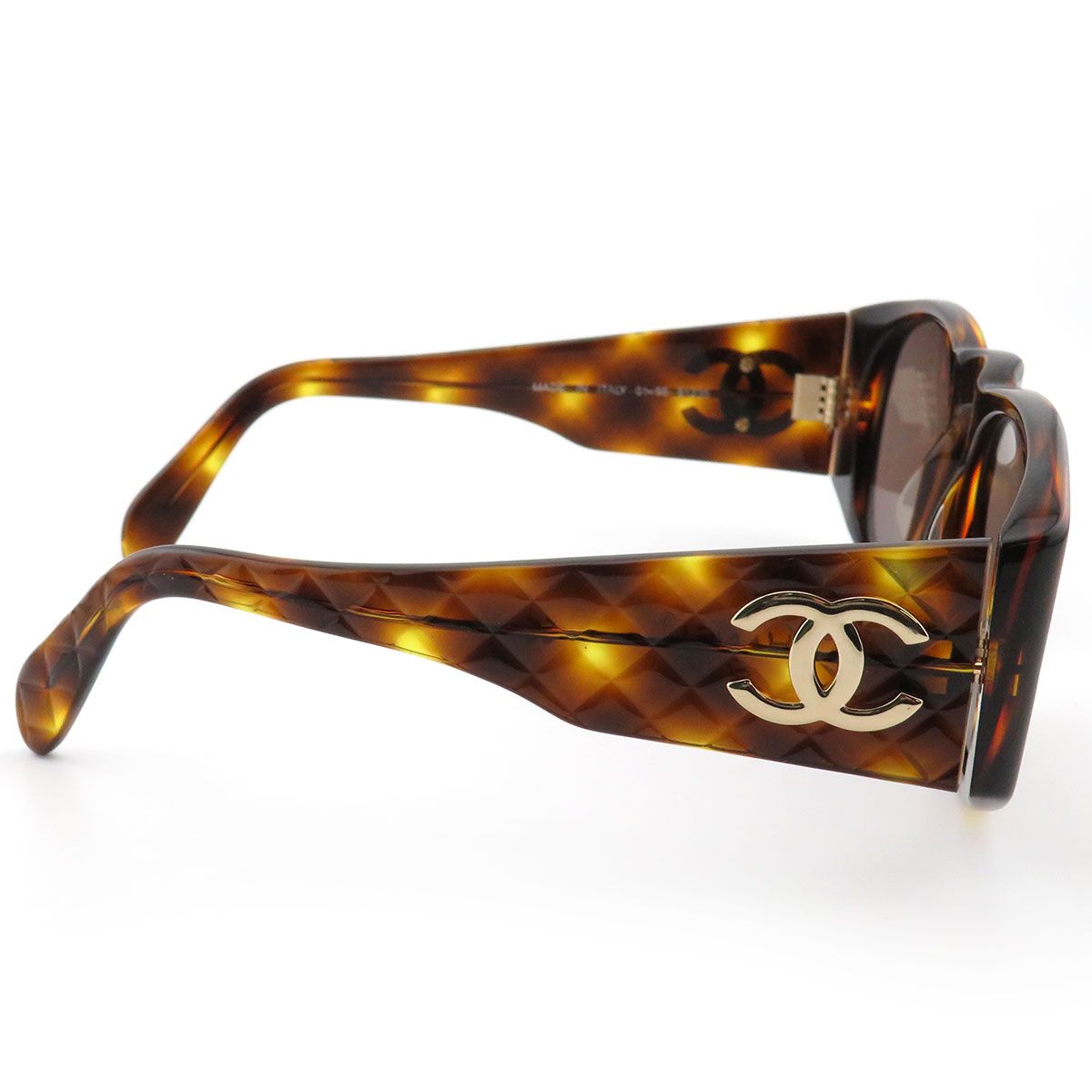 シャネル ココマーク マトラッセ サングラス ユニセックス ブラウン