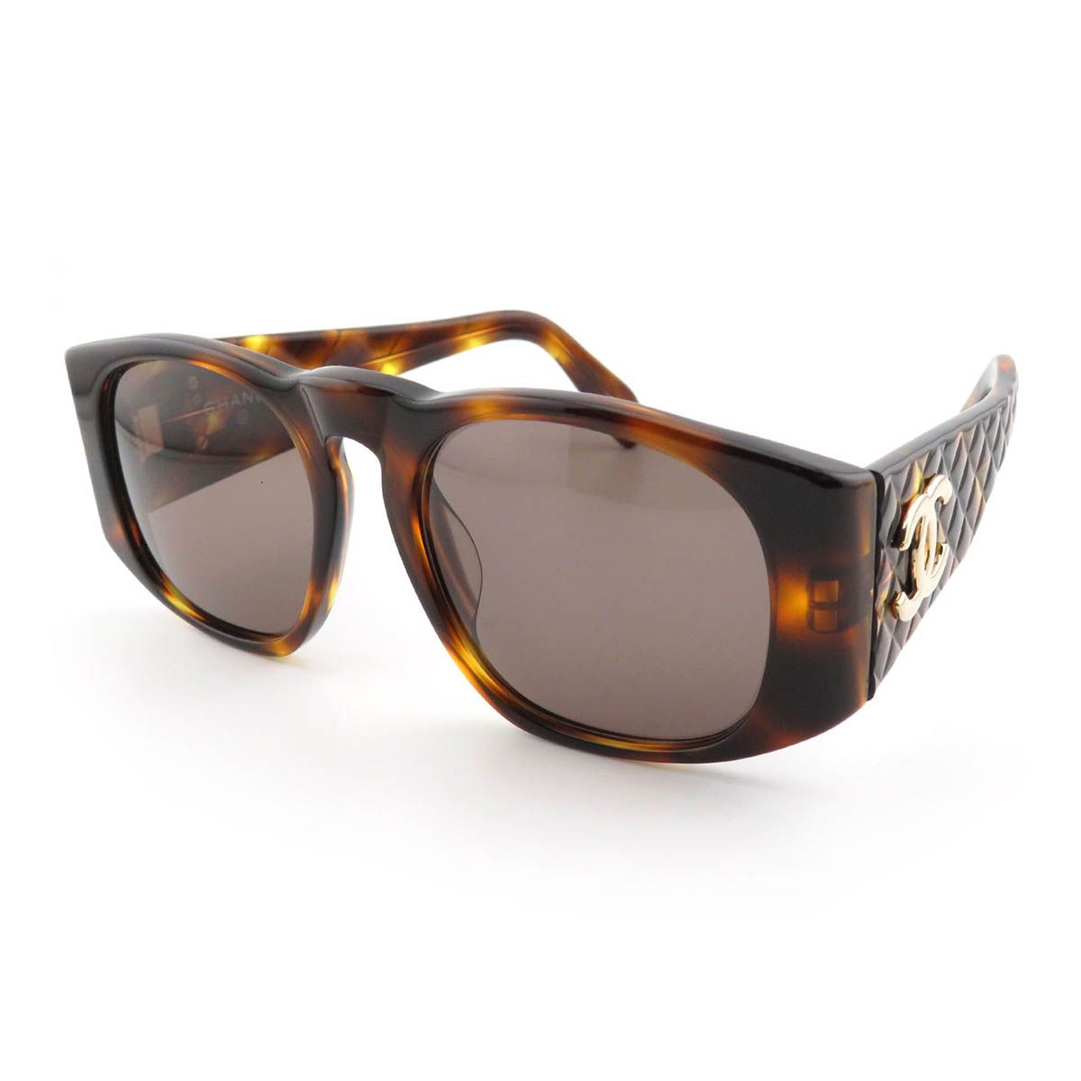 シャネル ココマーク マトラッセ サングラス ユニセックス ブラウン