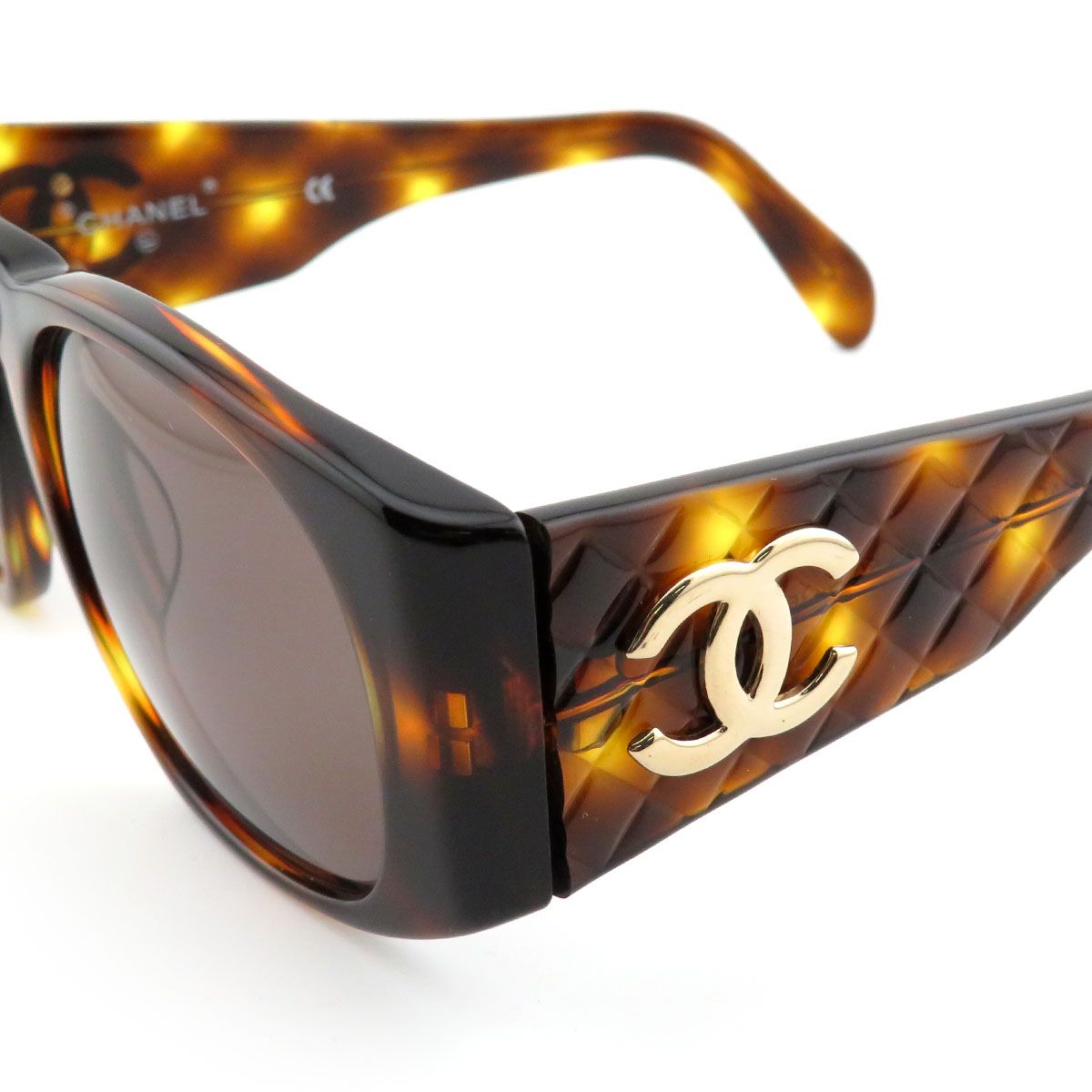 シャネル ココマーク マトラッセ サングラス ユニセックス ブラウン