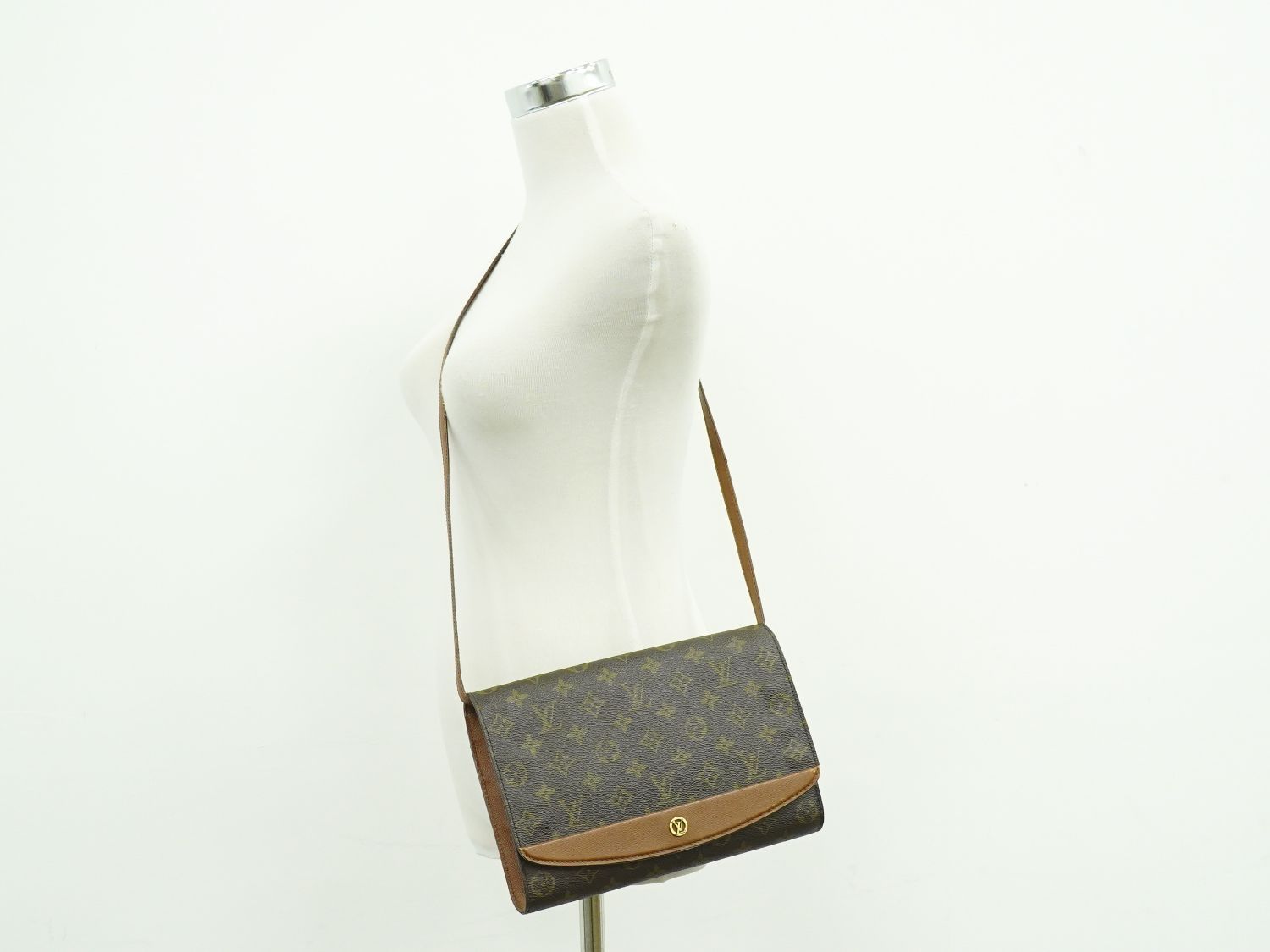 本物 ルイヴィトン LOUIS VUITTON LV ボルドー モノグラム 2WAY 