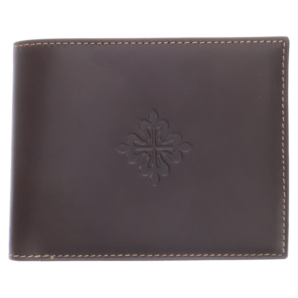 PATEK PHILIPPE (パテックフィリップ) 二つ折り財布 レザー ブラウン