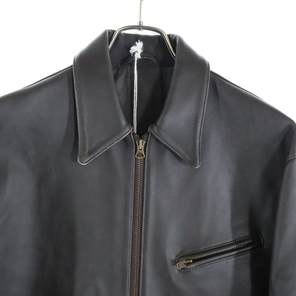 LIDnM (リドム) 25SS VINTAGE WASHED LEATHER ZIP ヴィンテージ加工