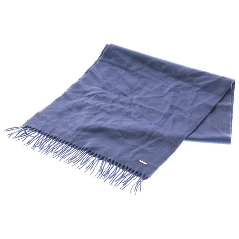 Loro Piana (ロロピアーナ) ロゴ カシミヤ ウール マフラー ネイビー