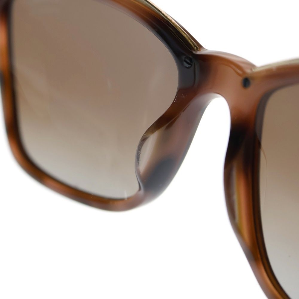 CHANEL (シャネル) サングラス ココマーク チェーンモチーフ ブラウン