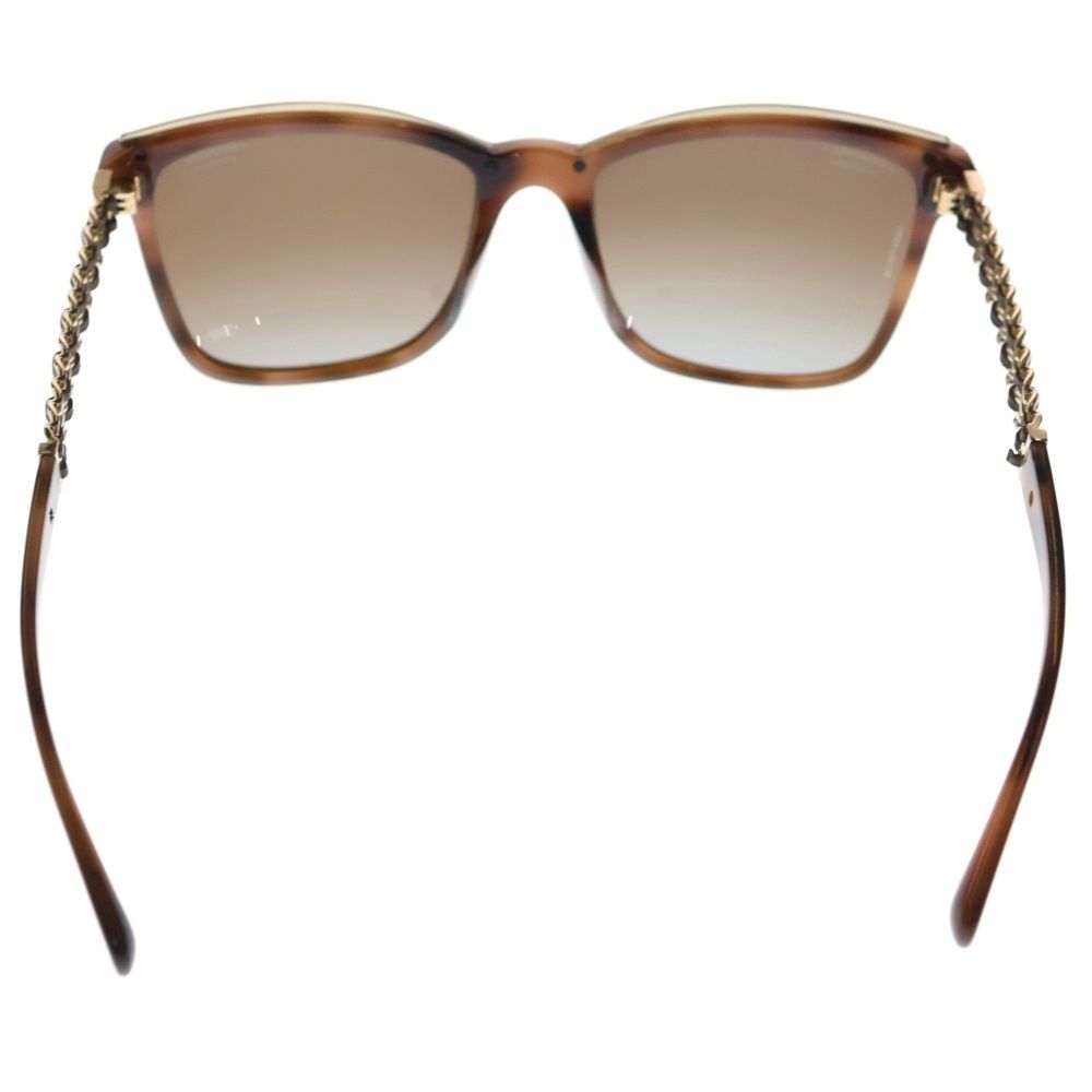 CHANEL (シャネル) サングラス ココマーク チェーンモチーフ ブラウン