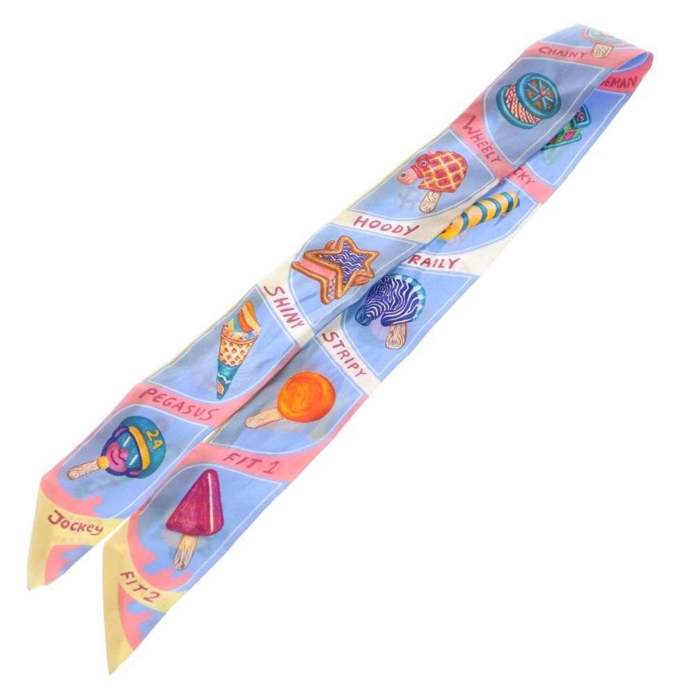 HERMES (エルメス) ツイリー ファニー・アイスクリーム シルクスカーフ