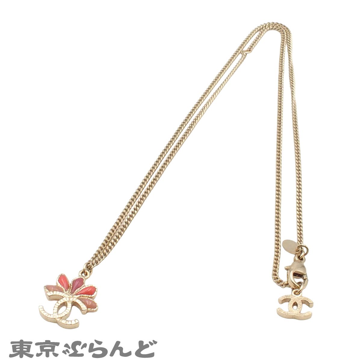 CHANEL（シャネル）ココマーク フラワーモチーフ ネックレス ゴールド
