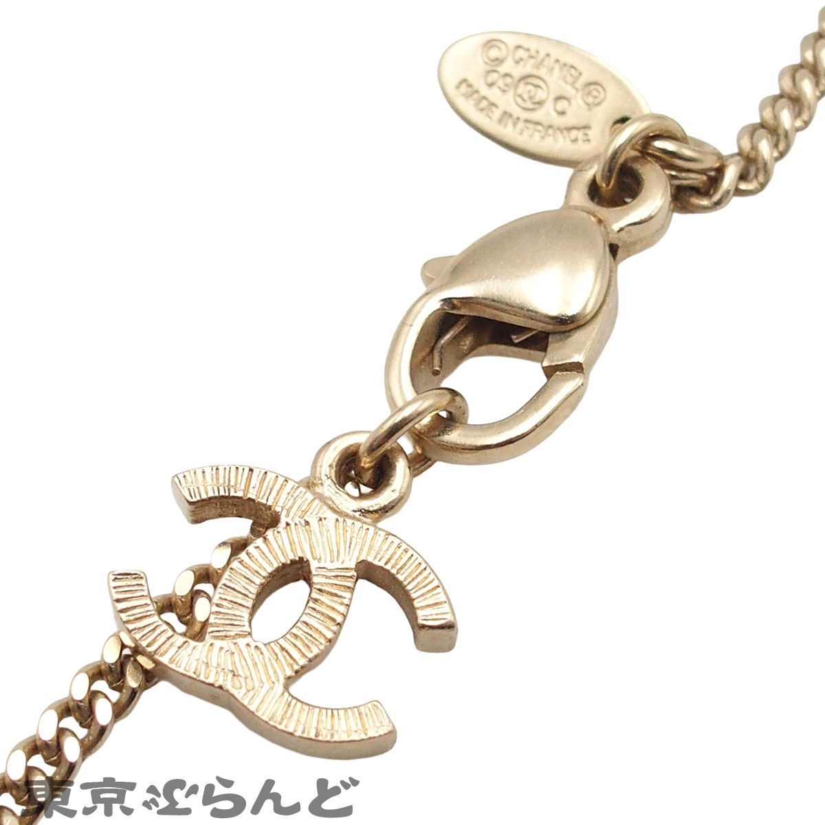 シャネル CHANEL ネックレス ゴールド メタル ココマーク フラワー 