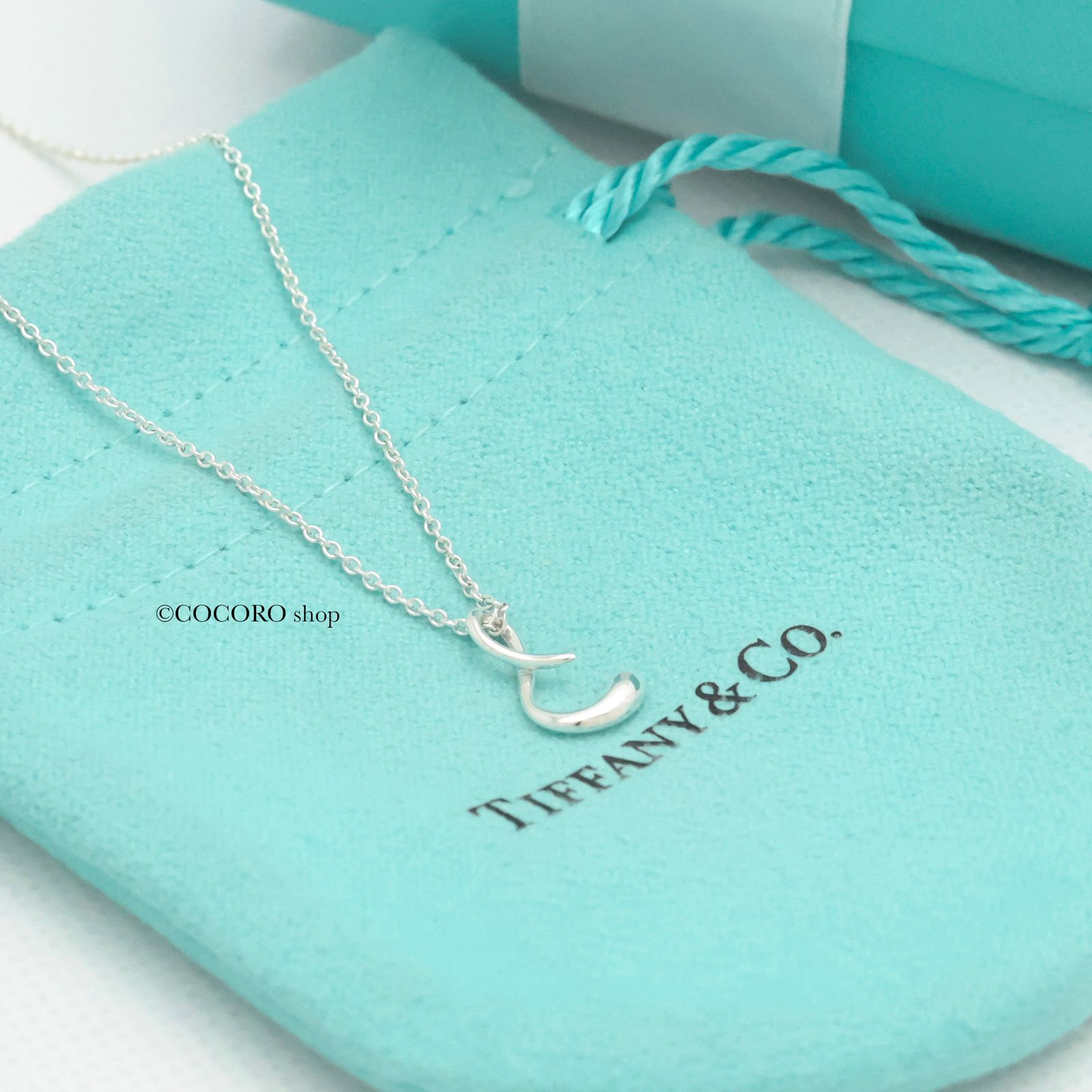 美品】ティファニー TIFFANY&Co. レター アルファベット イニシャル S