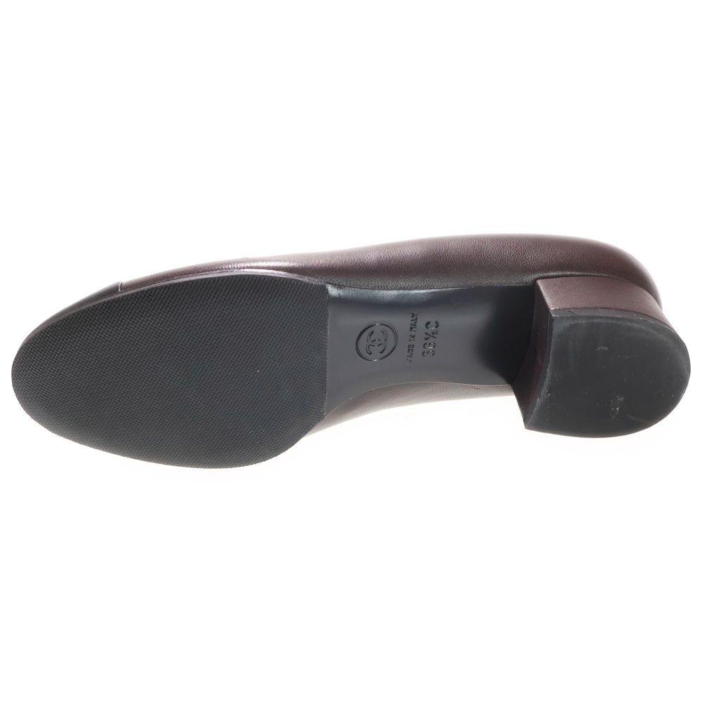 CHANEL ココマーク レザーパンプス 黒 36.5 イタリア製 G30239 CHANEL