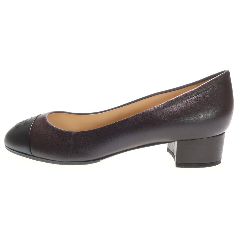 CHANEL ココマーク レザーパンプス 黒 36.5 イタリア製 G30239 CHANEL ココマーク レザーパンプス 黒 36.5 イタリア製 G30239 CHANEL