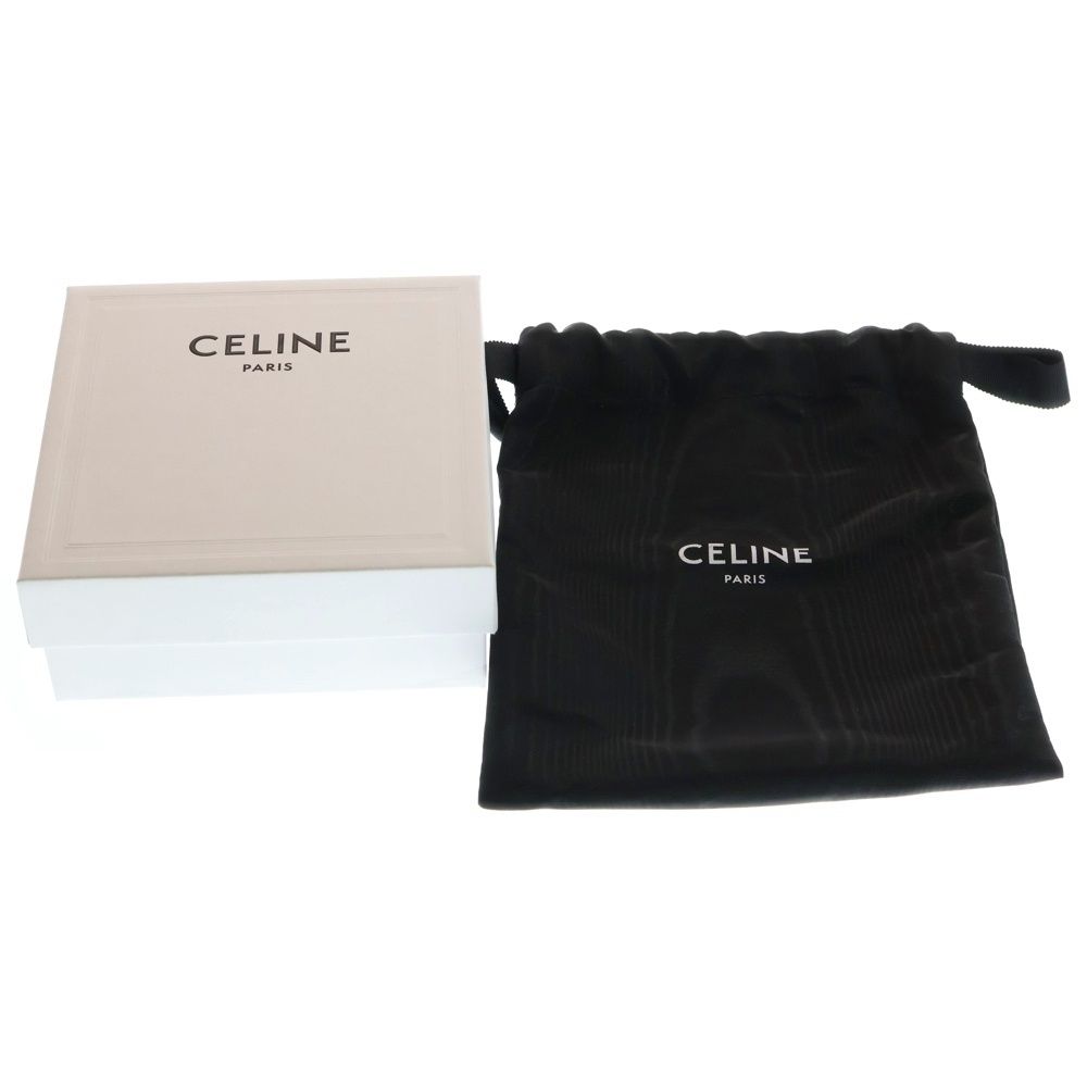 CELINE (セリーヌ) トリオンフ ベルト ブラック レザー ゴールド金具