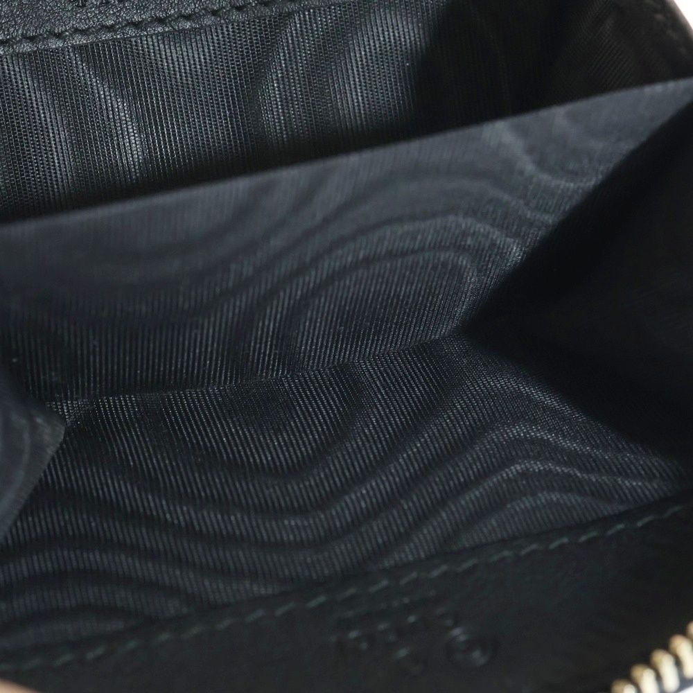 GUCCI (グッチ) マイクログッチシマ コインケース ミニ財布 ブラック