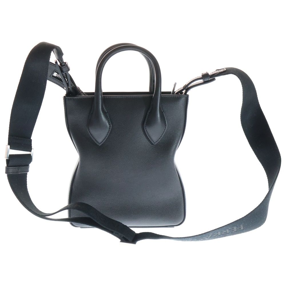 FERRAGAMO (フェラガモ) ロゴプリント レザー クロスボディバッグ