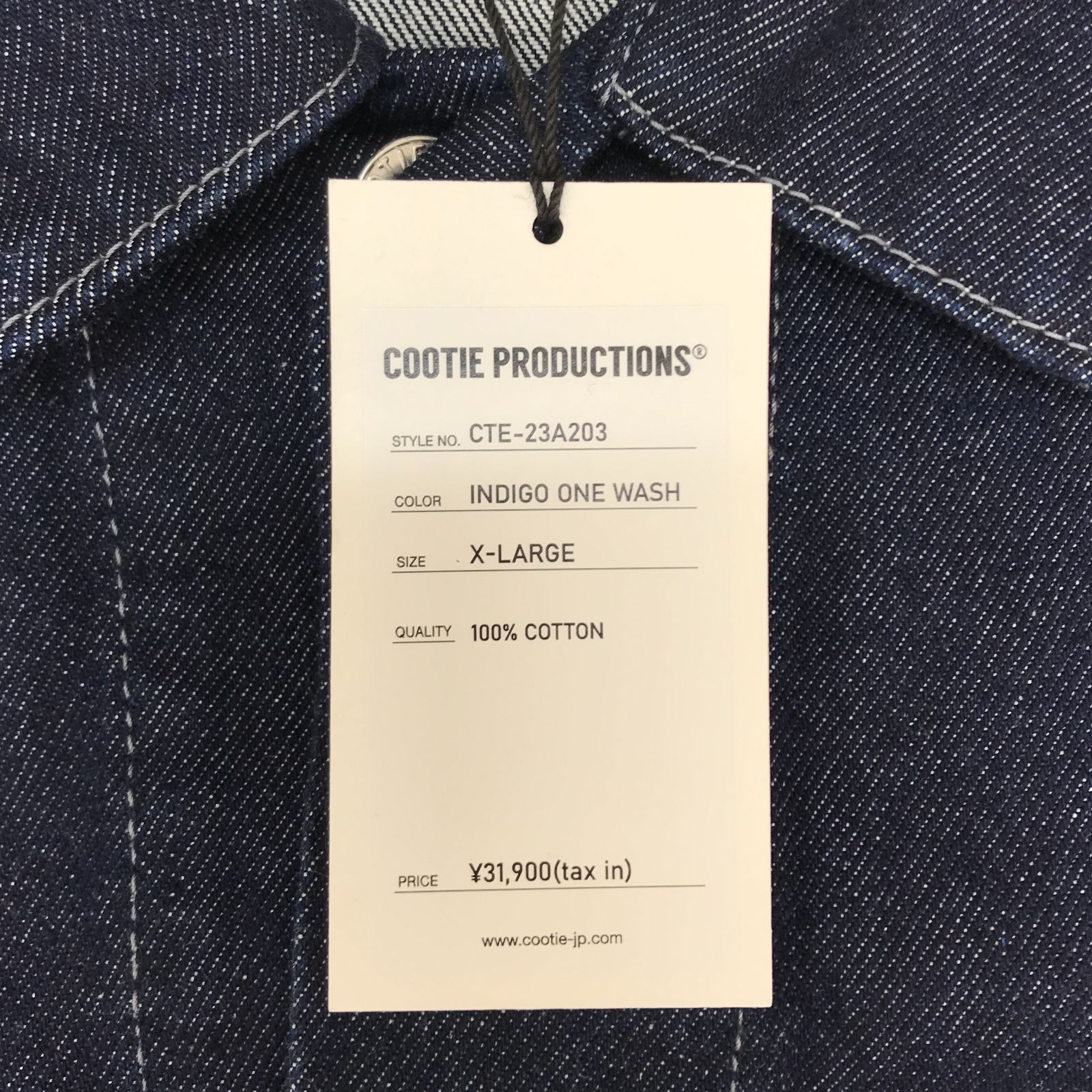 タグ付き COOTIE PRODUCTIONS 3rd Type Denim Jacket (サードタイプ 