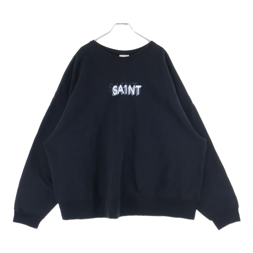 SAINT MICHAEL (セントマイケル) 25SS 7 DEADLY CRW NECK SWT SM-HR8-0000-044 セブンデッドリー クルーネック スウェットシャツ ブラック