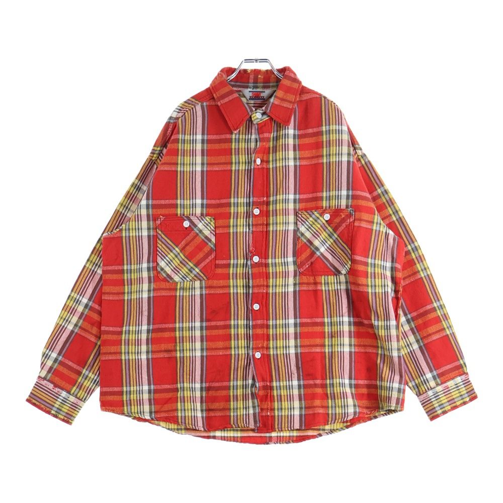 SAINT MICHAEL (セントマイケル) 25AW FLANNEL SHIRT ダメージ加工