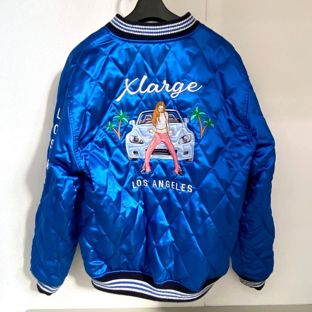 03w23450 XLARGE REVERSIBLE FLAG GAL SOUVENIR JACKET エクストラ